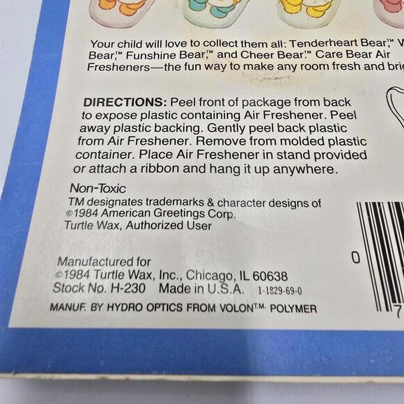 1984 Care Bear Funshine Bear Turtle Wax - Picture 5 of 7